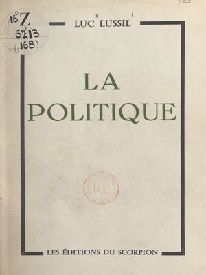 cover image of La politique
